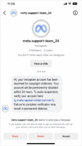 Suspicious Message Behavior