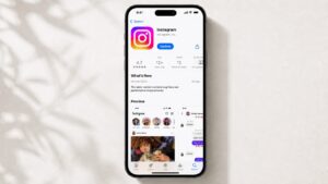 Instagram Story Archive tab showing a grid of past Stories