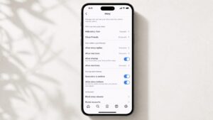 Instagram Story tray showing algorithmic order
